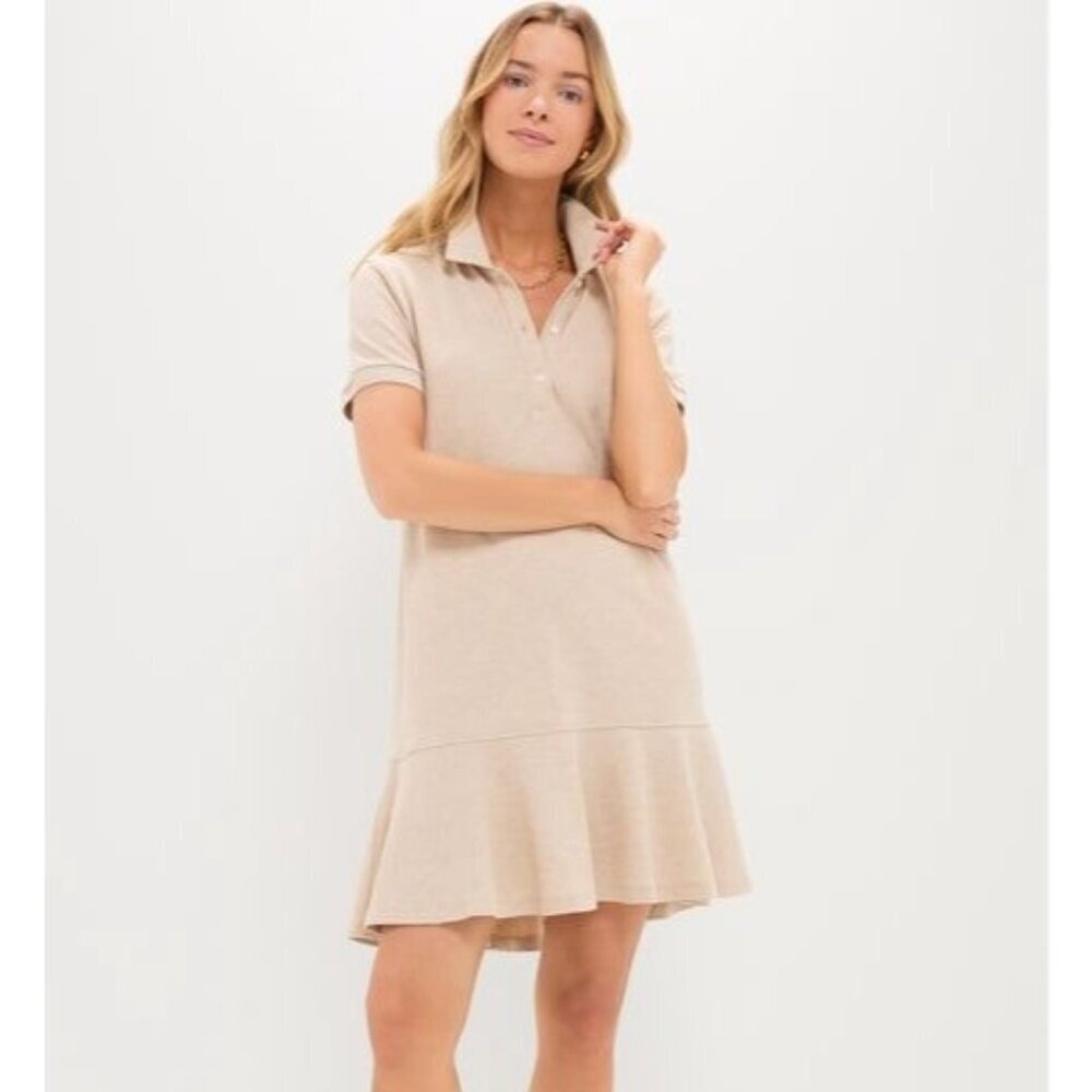 Tuckernuck Sandstone Pique May Polo Dress  Size XL